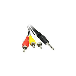 Xoro HRT AV2Câble adaptateur audio/vidéo pour 8729/8730/8770/8772/8780122m Noir