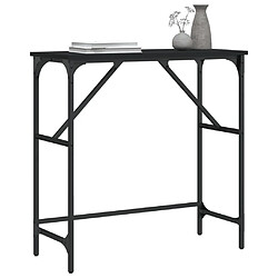 Avis Maison Chic Table console | Meuble d'entrée | Table d'appoint noir 75x32x75 cm bois d'ingénierie -GKD36063