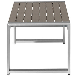 Acheter Beliani Table basse SALERNO Métal Gris foncé