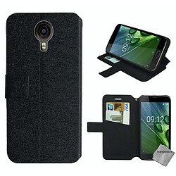 Htdmobiles Housse etui portefeuille pour Acer Liquid Z6 Plus + film ecran - NOIR