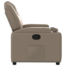 Avis vidaXL Fauteuil inclinable Cappuccino Similicuir