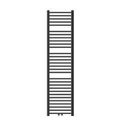 LuxeBath Radiateur sèche-serviette courbé en acier anthracite connexion central 40x180 cm