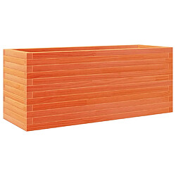 vidaXL Jardinière cire marron 110x40x46 cm bois de pin massif