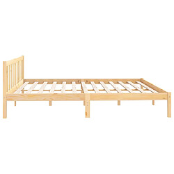 Acheter vidaXL Cadre de lit sans matelas bois massif