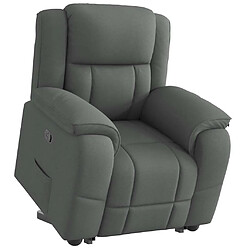 vidaXL Fauteuil inclinable Gris foncé Tissu