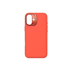 Decoded Coque pour iPhone 16 Plus Gamme Stacks MagSafe en Silicone Antimicrobienne Orange