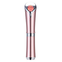 Chrono Le nouvel instrument électrique d'embellissement des yeux stylo bâton vibration chauffage poche oculaire masseur importé instrument de beauté en jade coloré(Rose)