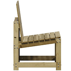 Maison Chic Chaise de jardin,Fauteuil Chaise de terrasse,Chaise d’extérieur 50,5x55x77 cm bois de pin imprégné -GKD89397 pas cher