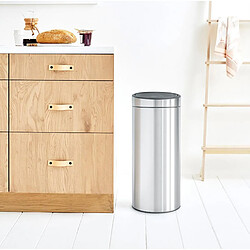 Acheter Poubelle 30l matt steel - 115349 - BRABANTIA