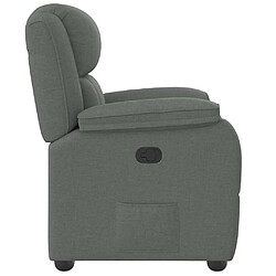 Avis vidaXL Fauteuil inclinable Gris foncé Tissu