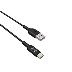 Jaym Câble de Charge et Synchronisation de donnée USB vers Type-C 2,4A 1M Noir