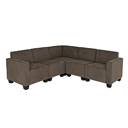 Avis Mendler Modular Sofa-System Ensemble de canapés Lyon 5, tissu/textile ~ brun