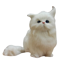 Universal Peluche chat accroupi modèle animal fait main réalité chat poupée peluche pour enfants décoration de la maison | Peluche animaux