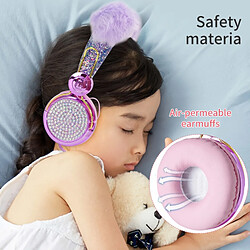 Avis GUPBOO Mignon dessin animé chat filaire casque pour filles et enfants musique casque stéréo ordinateur téléphone casque enfants