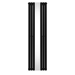 Monstershop Radiateur à Colonne Ovale avec Miroir - 1800mm x 500mm – Noir