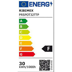 Ribimex Projecteur de chantier led 30 watt 2250 lumen ip65 sur trépied