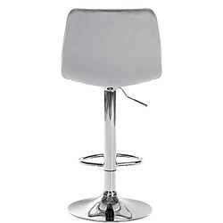 Acheter Non Lot de 2 tabourets de bar Lex velours chrome