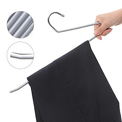 Acheter Cintres à Pantalon, en Métal, Cintre à Bout Ouvert, Lot de 20 Revêtement antidérapant, Gain de Place, Longueur 38 cm, Gris CRI04G-20 SONGMICS®