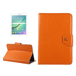 Wewoo Housse Étui Orange pour Asus ZenPad 10 Z300C, Huawei MediaPad M2 10.0-A01W, Cube IWORK10 10 pouces comprimés en cuir Crazy Horse Texture de protection Shell avec support