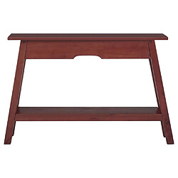 Maison Chic Table console | Meuble d'entrée | Table d'appoint marron 110x30x75 cm bois massif d'acajou -GKD99388