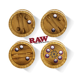 Avis Boîte Six Shooter Raw Bamboo pour 6 Cônes King Size