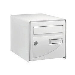 Decayeux Boîte aux lettres Probat - double face - blanc RAL 9016 - L 302 x H 300 x P 410 mm