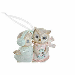 Figurine Décorative DKD Home Decor Résine Hibou (9 x 4.5 x 9 cm)