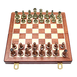 Avis Universal Ensemble international d'échecs en bois Jeu de société pliant en bois Rangement intérieur Damas Jeu de puzzle Cadeaux d'anniversaire pour enfants fiancés | Jeux de stratégie