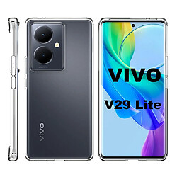 Htdmobiles Coque pour Vivo V29 Lite / Y78+ 5G - housse etui silicone gel fine + film ecran - TRANSPARENT TPU pas cher