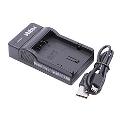 vhbw Chargeur USB de batterie compatible avec Panasonic Lumix DMC-F1, DMC-FX1, DMC-FX5 batterie appareil photo digital, DSLR, action cam