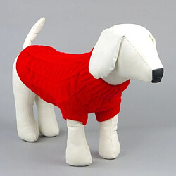 Wewoo Pull de chien de couleur unie très élastique Teddy Dog ClothesTaille M Rouge