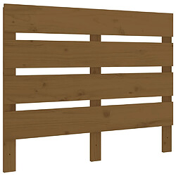 vidaXL Tête de lit Marron miel 100x3x80 cm Bois massif de pin