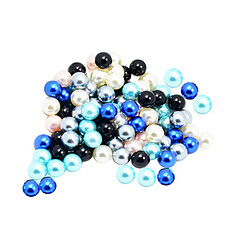 Avis 100 pièces perles noires perles rondes sans trous accessoires bijoux 6 mm