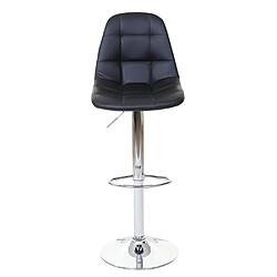 Avis Mendler Tabouret de bar HWC-A67, tabouret de bar ~ similicuir noir, pied chromé