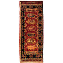 Vidal Tapis de couloir en laine 212x80 rouge Kashkuli