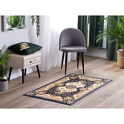 Avis Beliani Tapis baroque bleu marine 80 x 150 cm GAZIANTEP