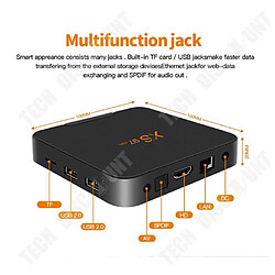 Tech Discount TD® Décodeur android11 TV box S905W2 bi-bande 5Gwifi Android box multi-langue réglage multi-fonction jack réseau vitesse stable