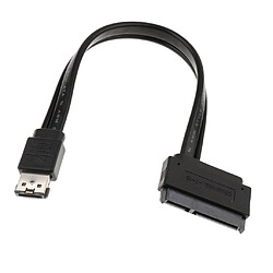 Acheter Alimentation eSATA USB 2.0 5V Combo à 2.5 '' 22pin SATA HDD Adaptateur Câble 0.2M