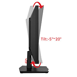 TITAN ARMY P2510G Gaming Monitor, 24.5'' 1920*1080 FAST IPS Screen, 180Hz Refresh Rate, HDR10, 99% sRGB, 1ms GTG, Adaptive Sync, Dynamic OD, Game Assist, 8 Scene Modes, Hardware Low Blue Light, Adjustable Tilt, VESA Mount, 1*HDMI2.0 1*DP1.4 1* Audio pas cher