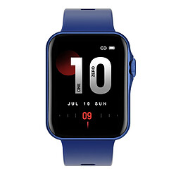 Chrono Montre connectée de Sport pour hommes femmes,écran 1.6'', IP67 étanche,Bluetooth, appel, moniteur d'activité physique, fréquence cardiaque pour Android IOS-bleu