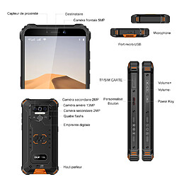 Acheter Blackview OUKITEL WP5 Smartphone 4G IP68 Etanche - 5.5"" Android 9.0 - Batterie 8000mAh - 4Go + 32 Go Incassable - Noir