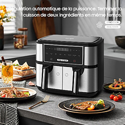 Iceagle Double zone Friteuse à air chaud AF5515D 2600W 10L pas cher