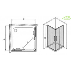 Avis Karag Paroi de douche carrées universelles FLORA 100 H 190 cm