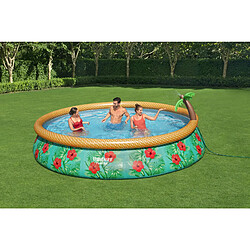 Piscine Gonflable Fast Set Bestway Paradise Palms 457x84 cm Épurateur à Cartouche de 2 006 L/H