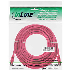 Câble patch, S-FTP, Cat.5e, rose, 20m, InLine®