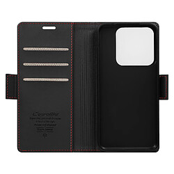 CaseMe Étui pour Xiaomi 14 Portefeuille Anti-RFID Clapet Support Horizontal Noir