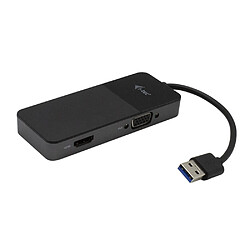 Adaptateur USB C vers VGA/HDMI i-Tec U3VGAHDMIADA Noir