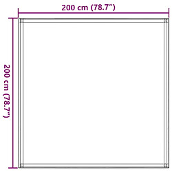 vidaXL Tapis de tente 200x200 cm Anthracite pas cher