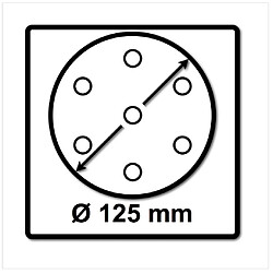 Festool STF D125/8 Abrasifs Ø125 mm P150 GR / 100 Pièces ( 497170 )