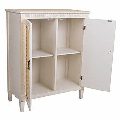 Avis Meuble d'Entrée Alexandra House Living Blanc Rotin Bois d'épicéa Bois MDF 36 x 95 x 78 cm